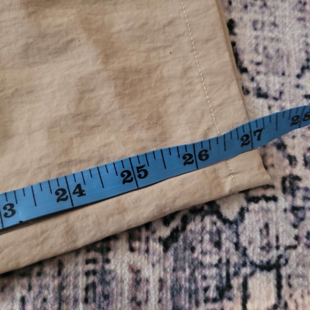 NWT Calme Johnny Was S Mix‎ Nylon Taper Leg Pant Tan 100475 - Picture 7 of 8